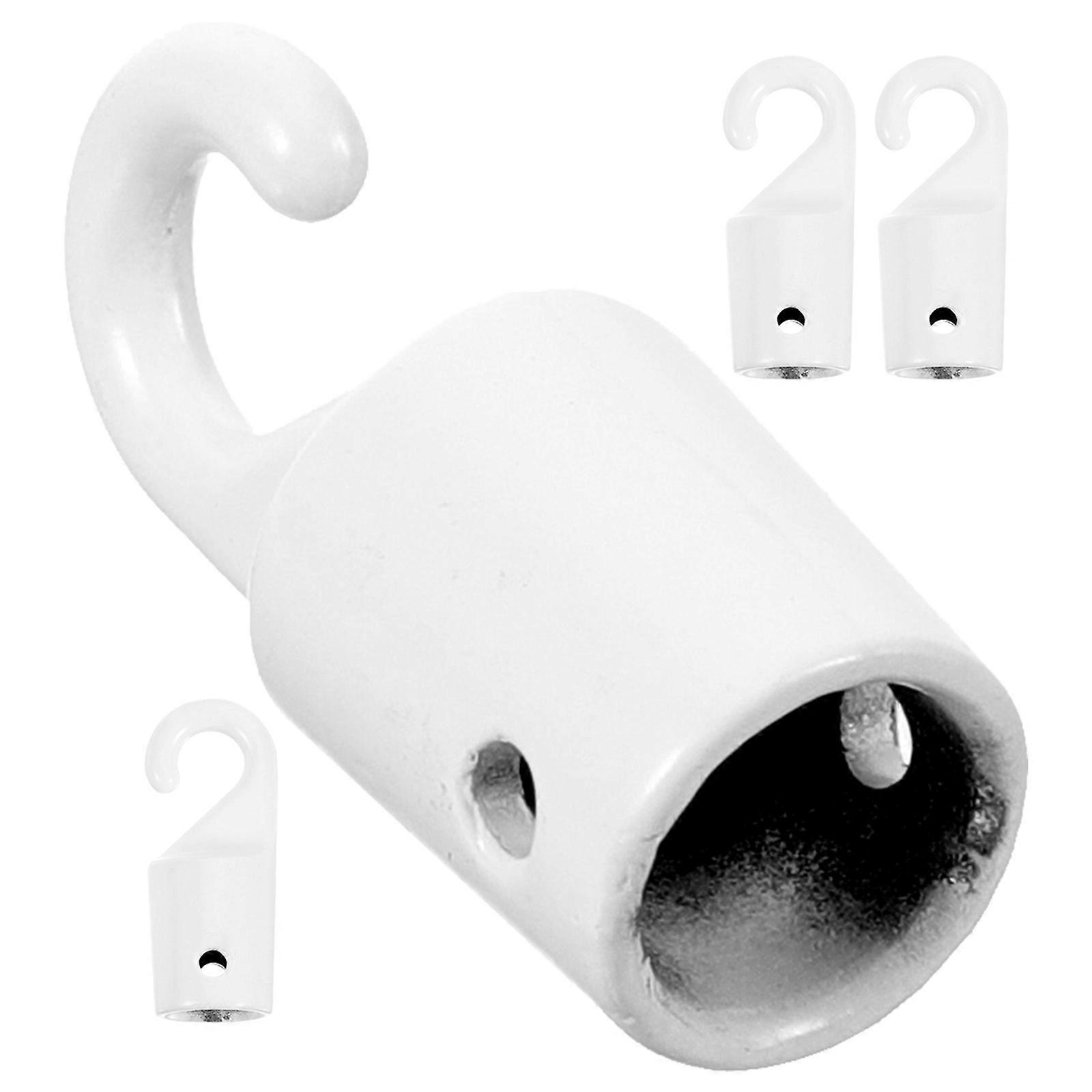 8Pcs Blind Wand Hook for Vertical Blind Replacement White Metal Design