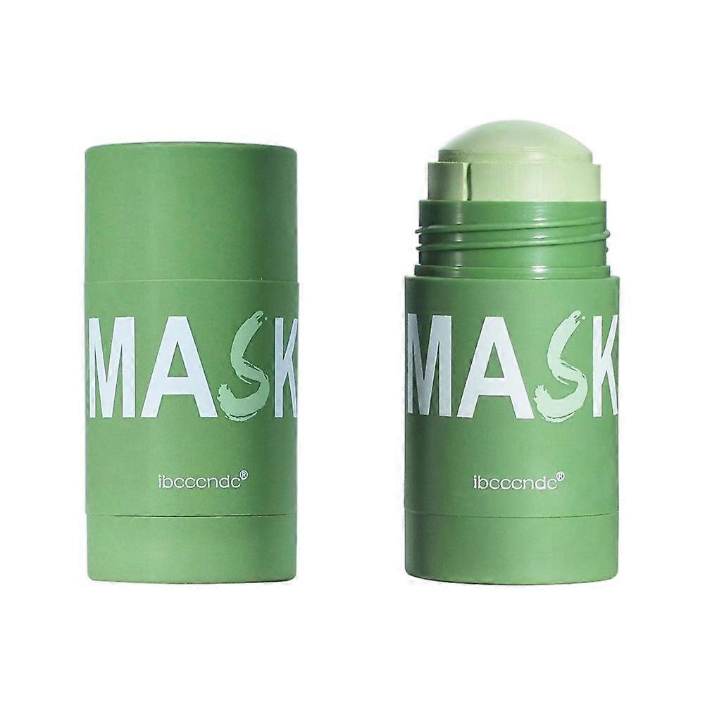 Green Tea Solid Cleansing Mask 40g Deep Pore Cleanse Oil Balance Twist Up Design For All Skin Types Travel Friendly