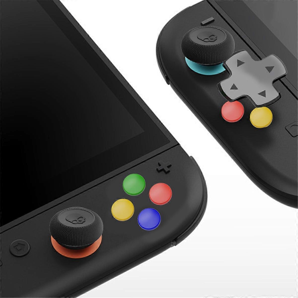 For Switch 2 Joystick Cap+D-Pad Button Cap Kit No-Slip Silicone Thumb Grips Caps Thumb Grip Set
