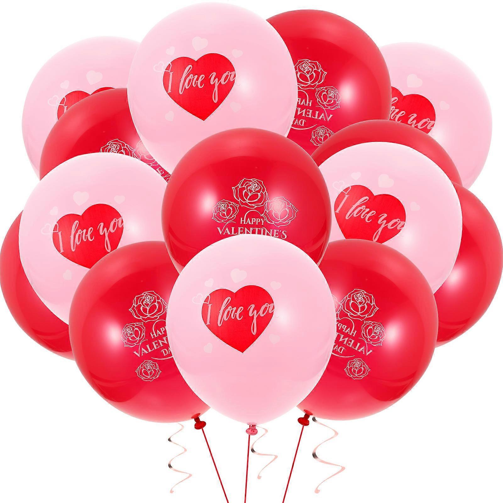 Valentine's Day Balloons Romantic Balloons for Decoration 36Pcs Kit