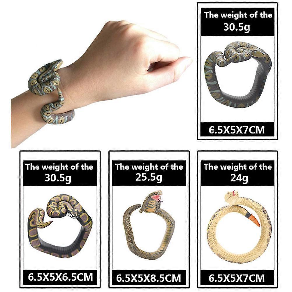 Creepy Fake Snake Simulation Snake Bracelet for Halloween Wristband