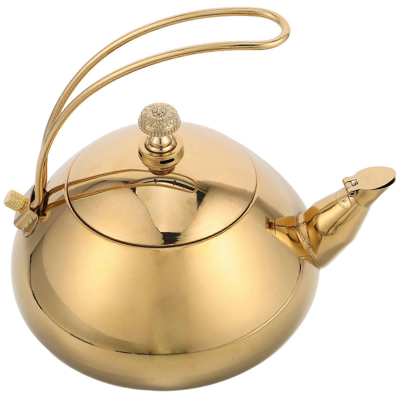 Stainless Steel Tea Kettle 1.5L Simple Design Coffee Pot For Office With Induction Compatibility And Fast Heating 3Pcs