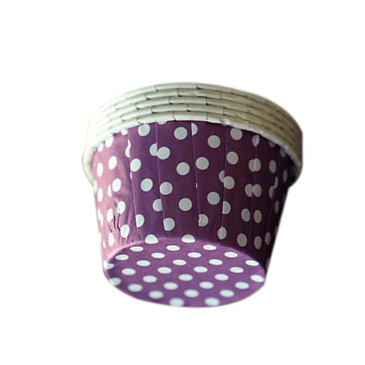100Pcs Grease-Proof Cake Paper Cups Wave Point Style Perfect For Hosts And Party Planners