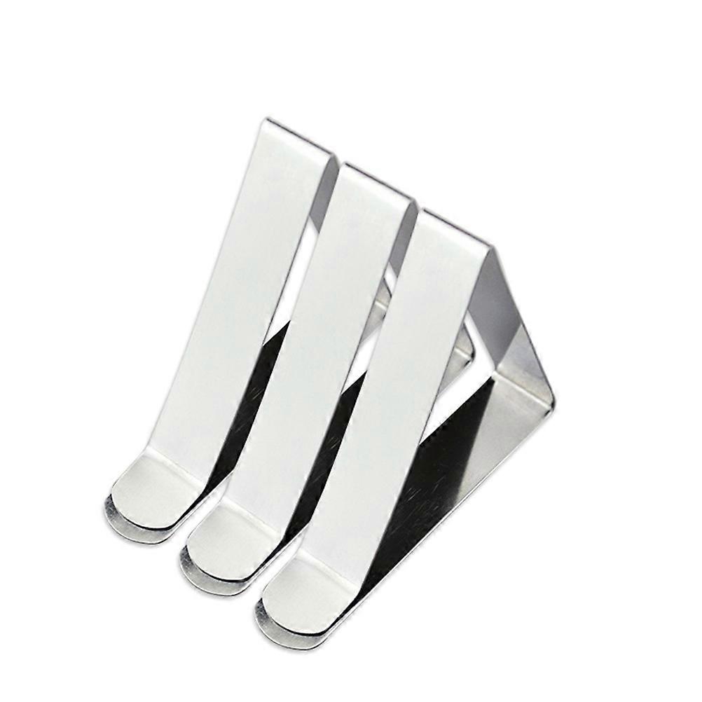 Tablecloth Clamps Stainless Steel Triangle Table Clips for Household Use 24Pcs