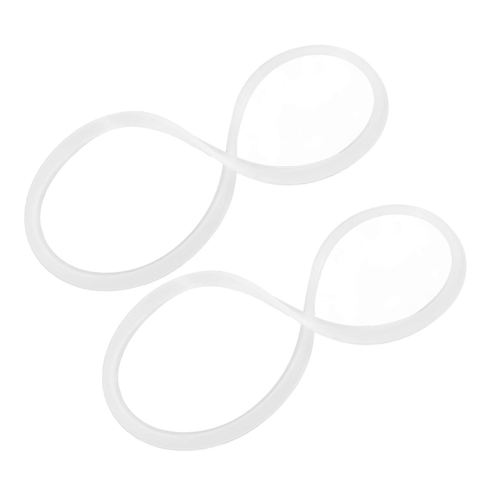 Food Box Sealing Ring for Lunch Box Silicone Replacement 10Pcs White Material