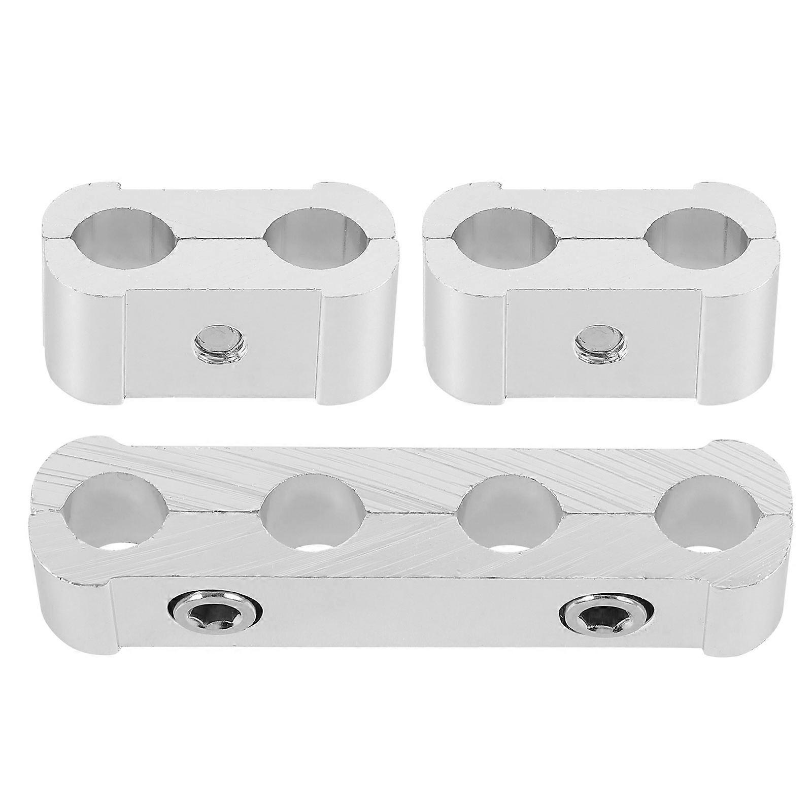 Automotive Spark Plug Wire Loom 2 Sets Prevent Loose Connections Durable Aluminum Silver Color Easy Replacement For Engine Repair