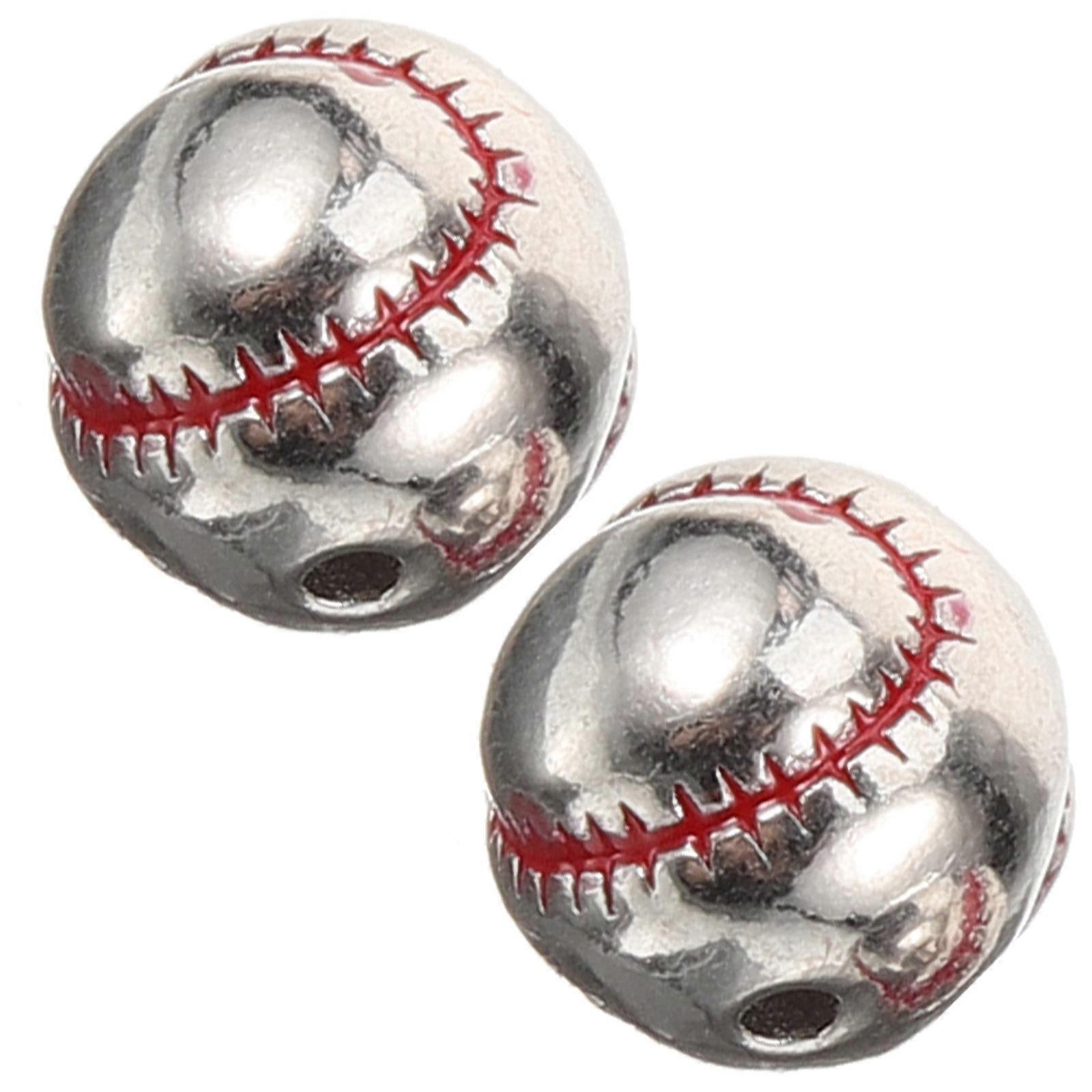 Copper Beads Charms For Jewelry Making And Craft Decoration In Silver Color 6Pcs For Handicraft Enthusiasts