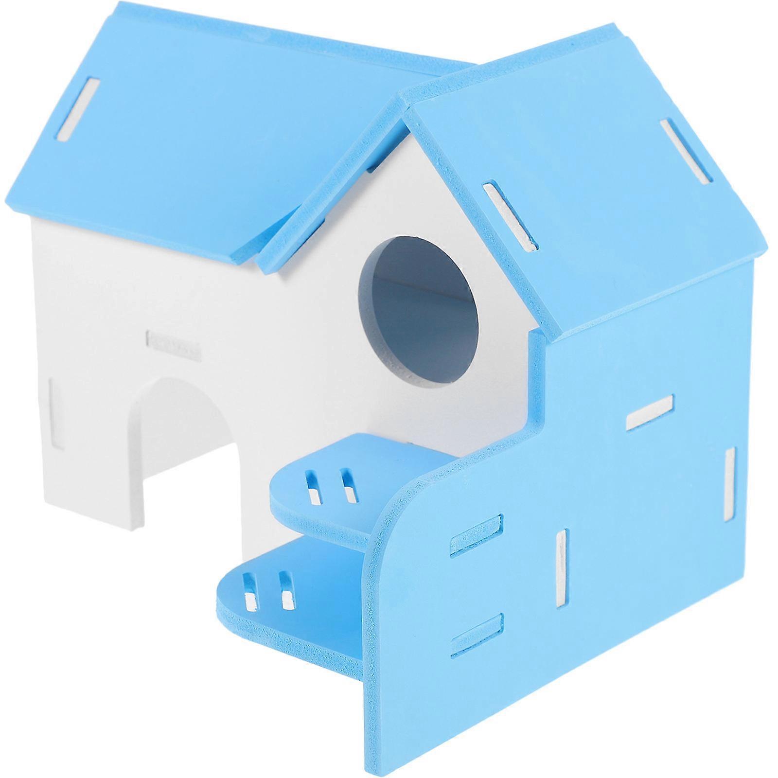 Multi-functional Guinea Pig Hideout 2Pcs Play Platform for Hamster and Small Pets PVC Material
