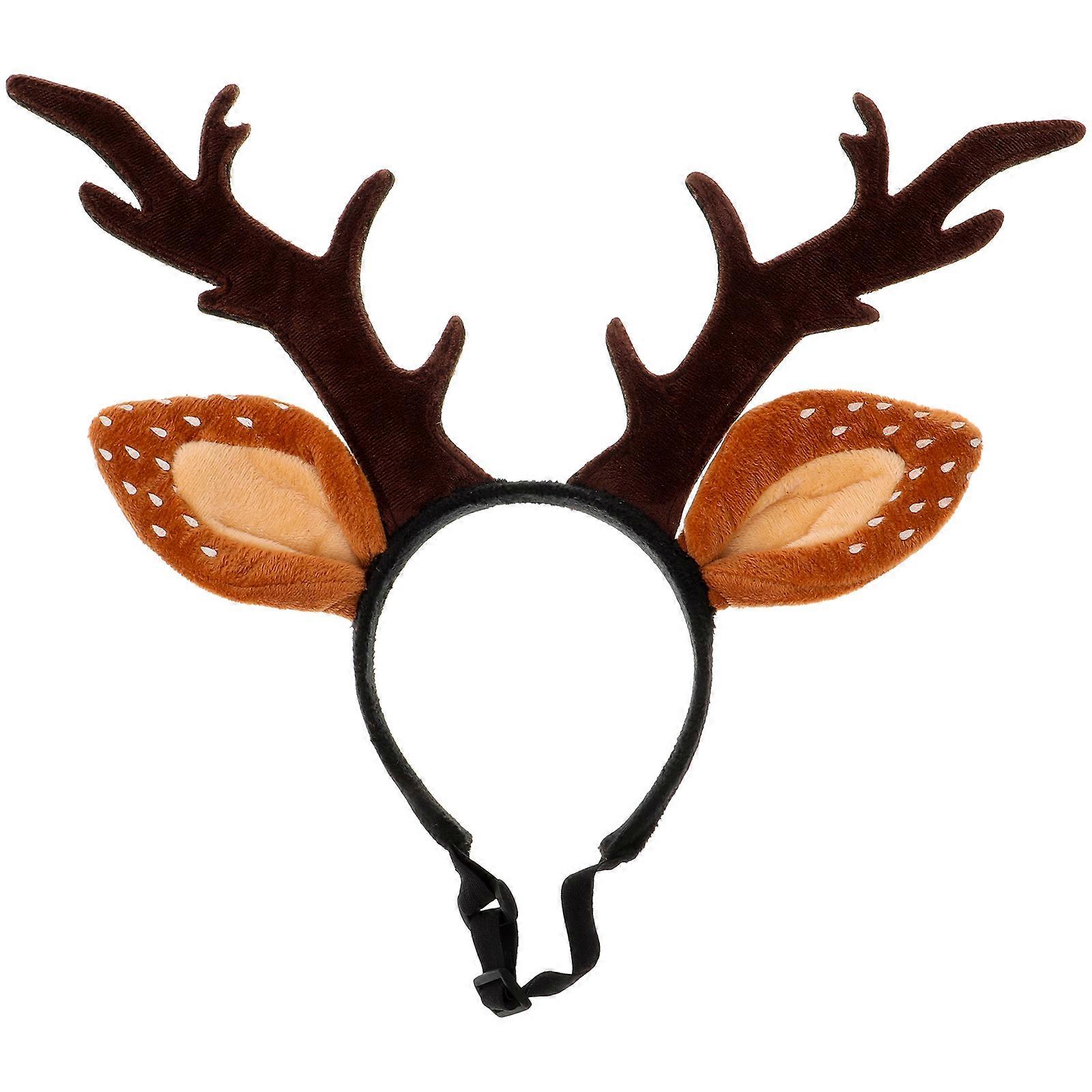 Adorable Antlers Headwear Pet Accessory for Christmas Cats in Multi Color 1Set