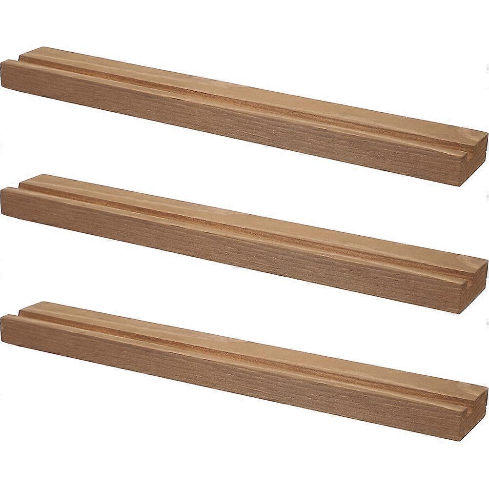 Vinyl Record Storage Rack Wooden Wall Mount for Display 15Pcs