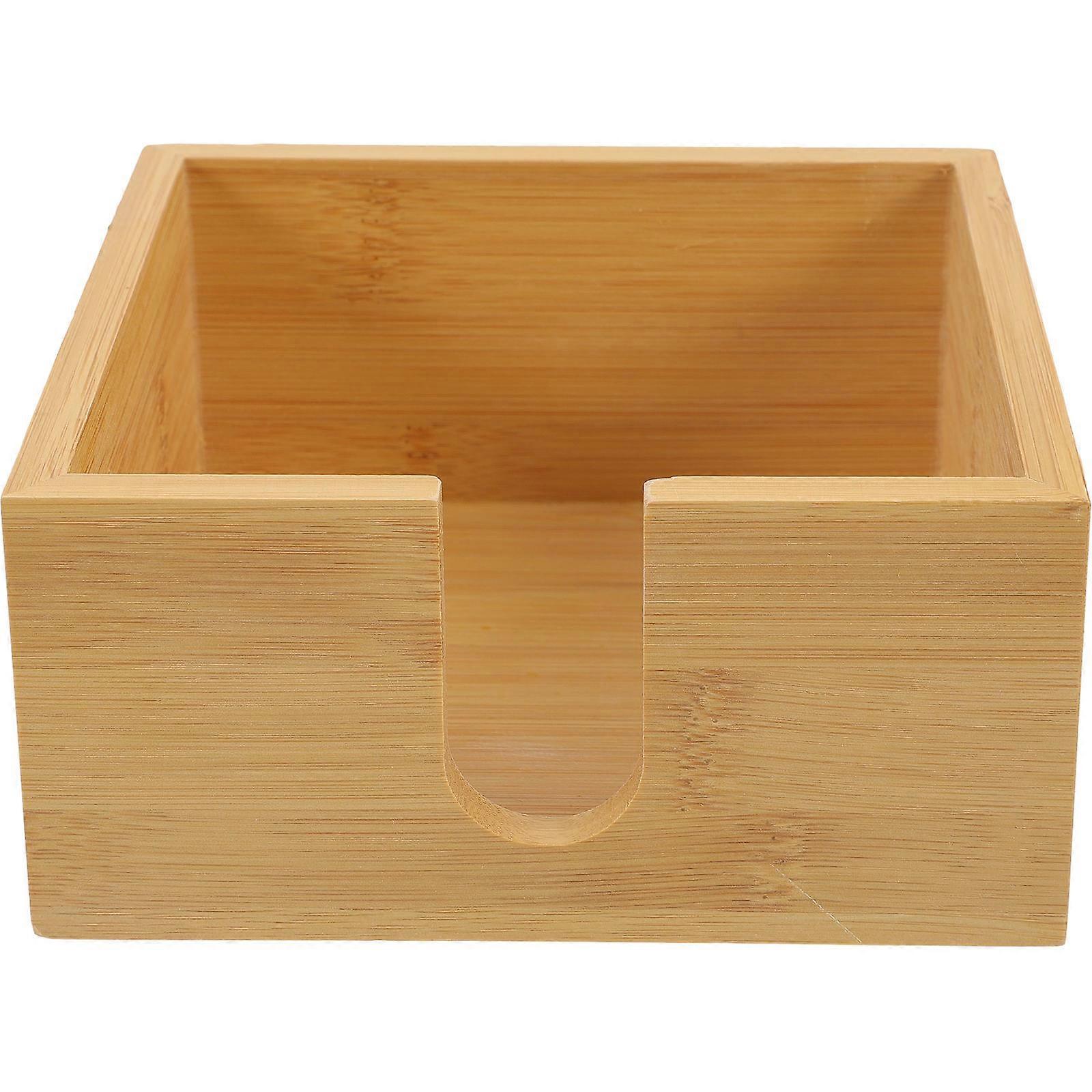 Decorative Wooden Napkin Holder Stand for Tabletop 5Pcs Paper Tissue Dispenser