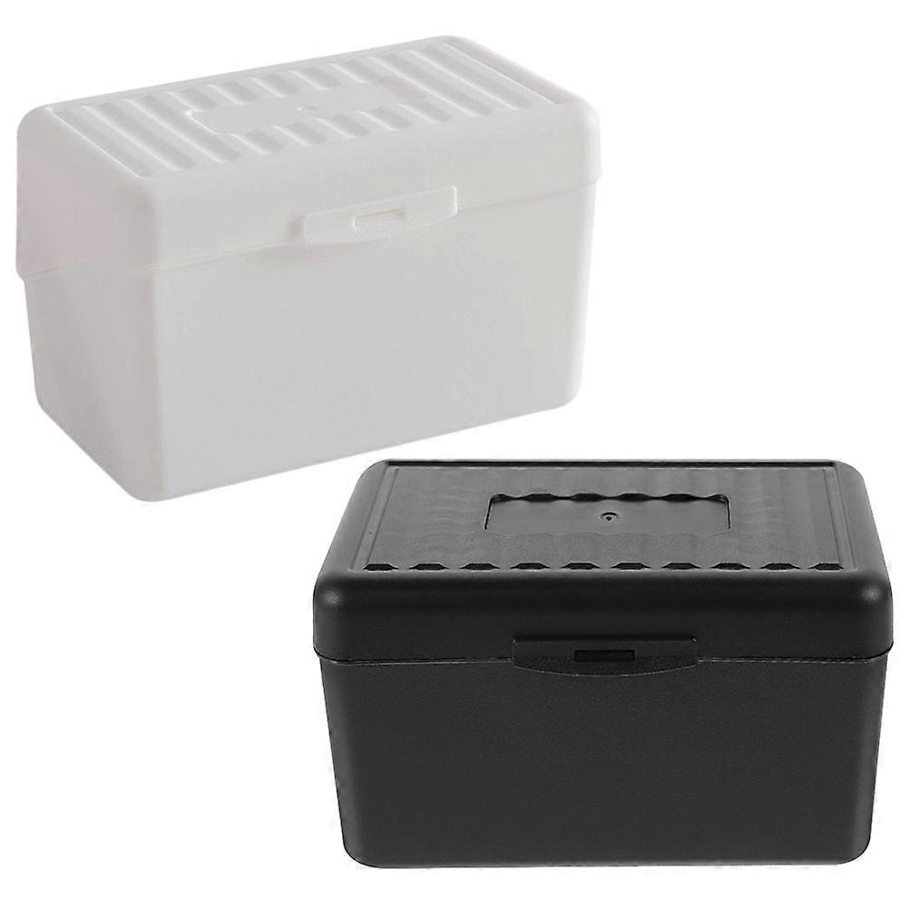 Business Card Box Card Storage Box for Storage Use 4Pcs Multi-Function Organizer