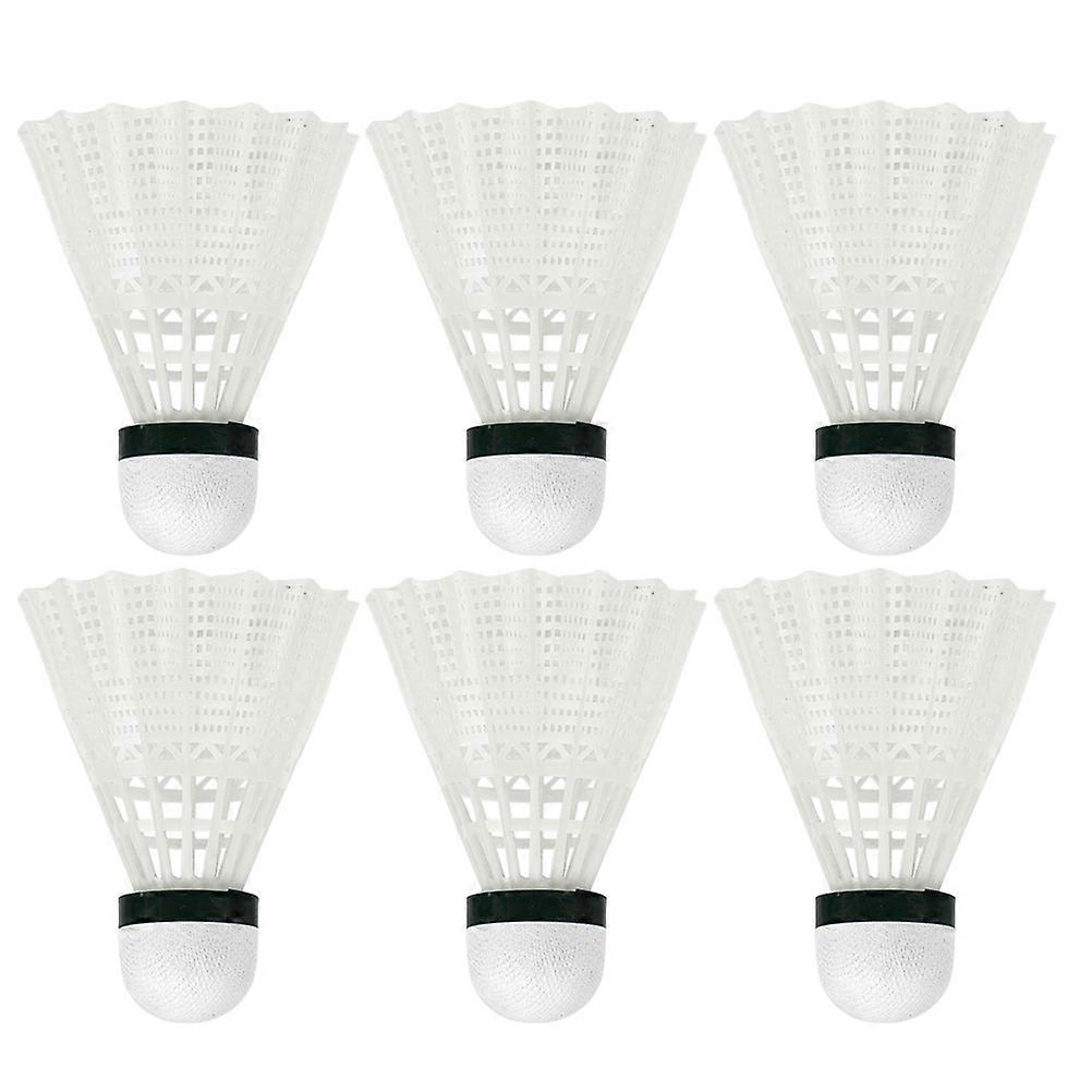 Shuttlecocks for School Nylon Plastic for Playing 18Pcs White Exercise Set