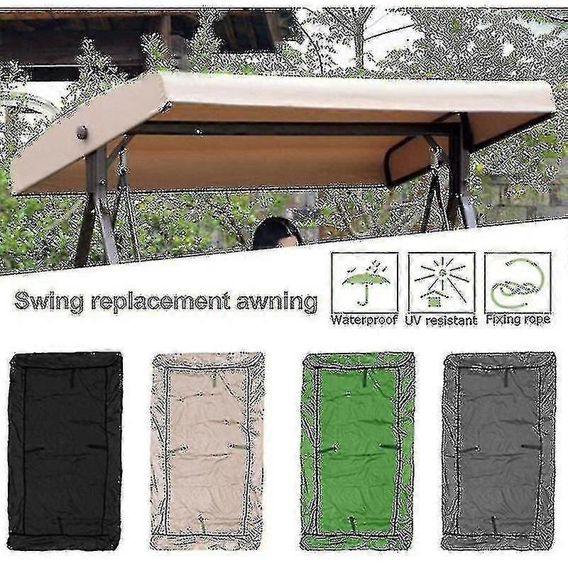 استبدال سقف حديقة سوينغ العالمي سوينغ سقف الشرفة سوينغ مقعد حديقة المتسكع 2-3 مقاعد 191 × 120 Cm_y -zz