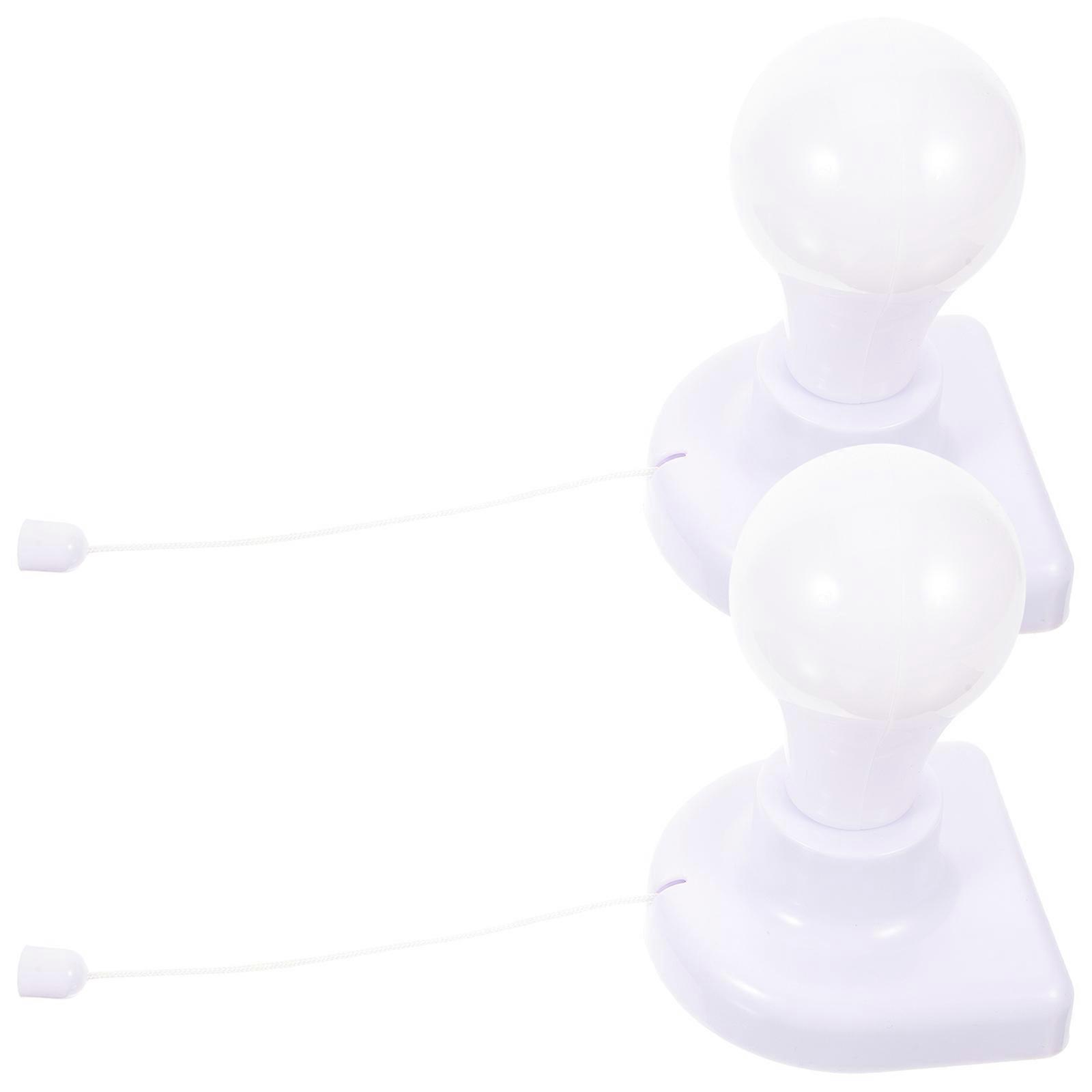 LED Rope Light Small Night Light for Drawer Use 4Pcs White Pull Rope Switch