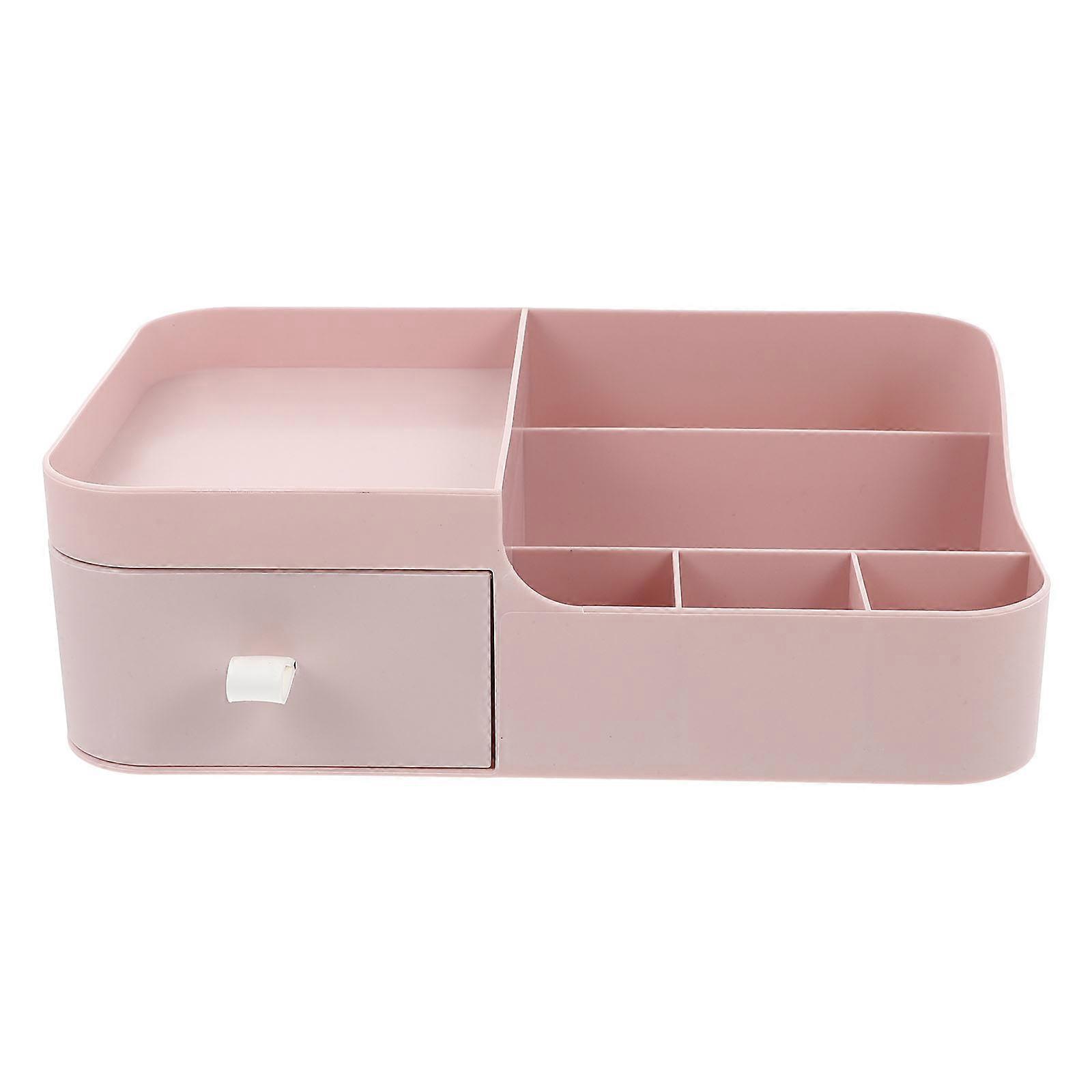 Cosmetic Box Storage Box for Storage 1Pcs Multipurpose Pink Desktop Rack