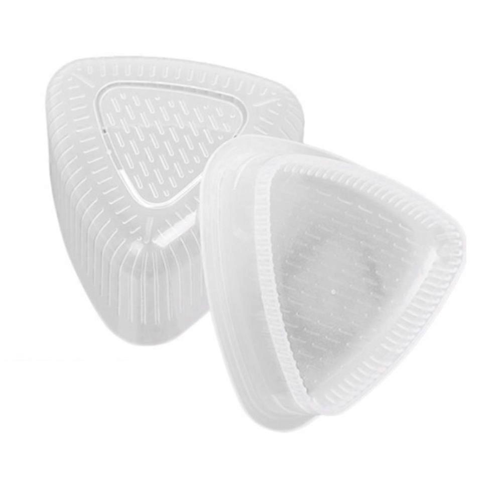 Sushi Mold Triangle Rice Ball Mold for Making Rice Ball 2Pcs White Set