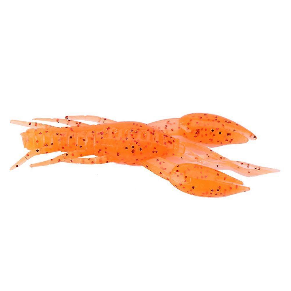 4pcs Orange Künstliche Angel Languste Silikon weiche Köder Köder (2 #)