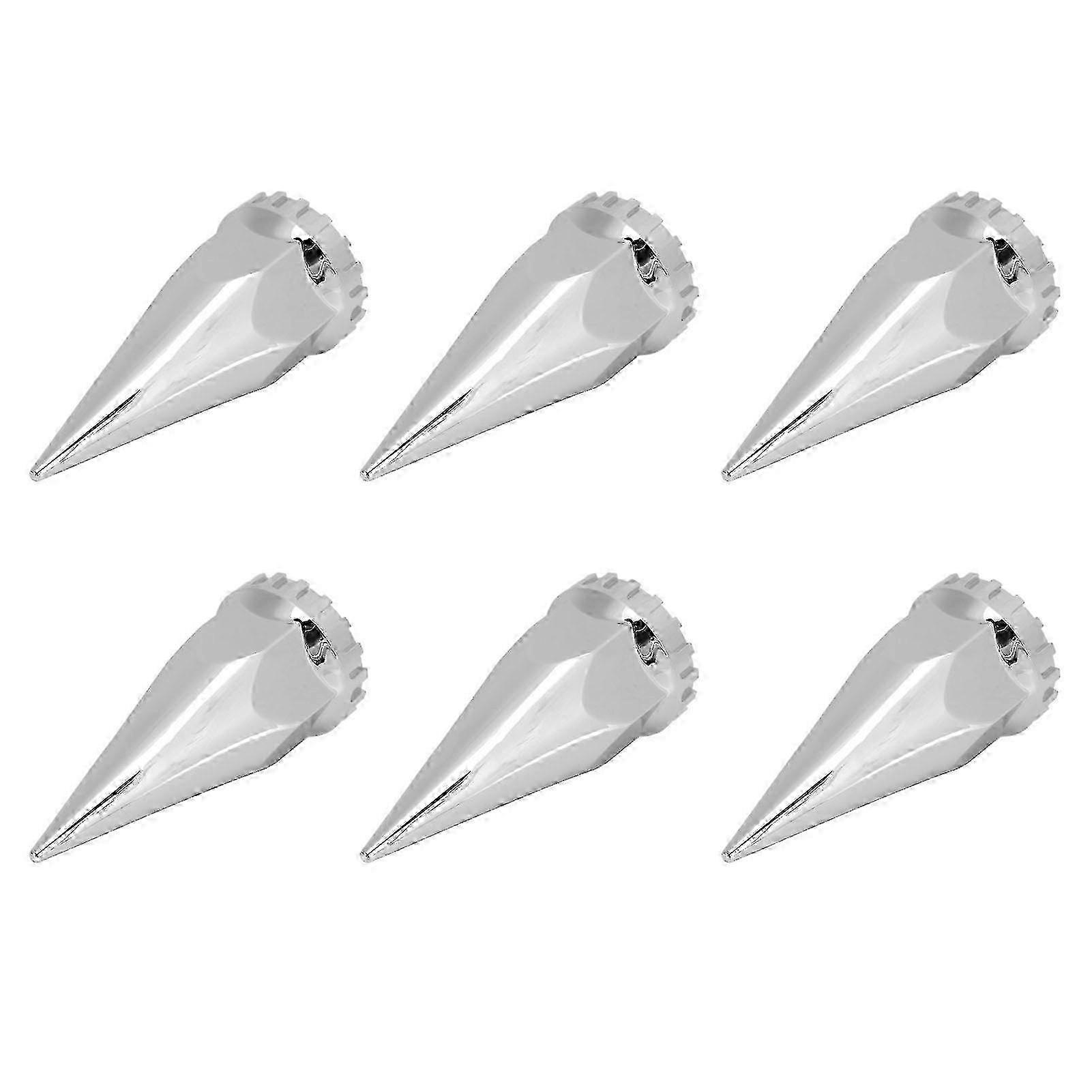 33mm Chrome Threaded Spiked Lug Nut Cover Plastic Flanged Anti Rust Screw On Lug Nut Cap for Trucks Trailers