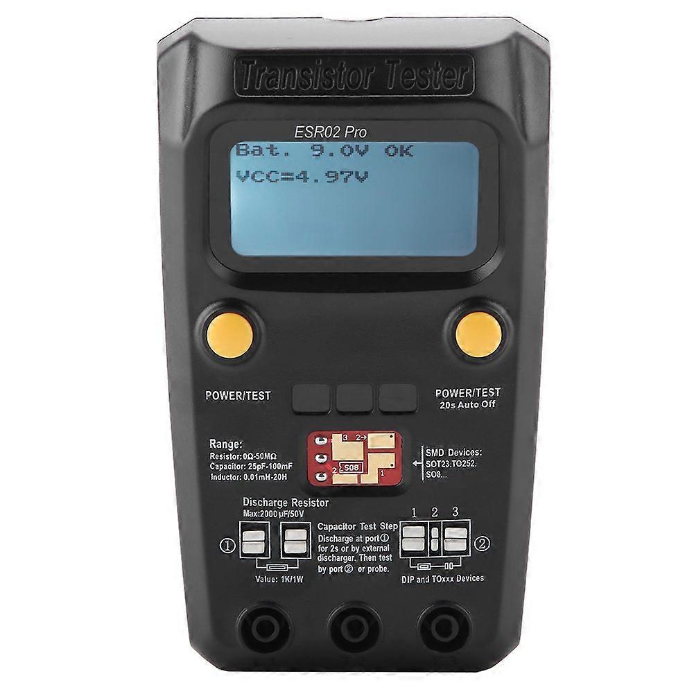 BSIDE ESR02 Pro Digital Transistor Tester SMD Chip Component Inductance Meter
