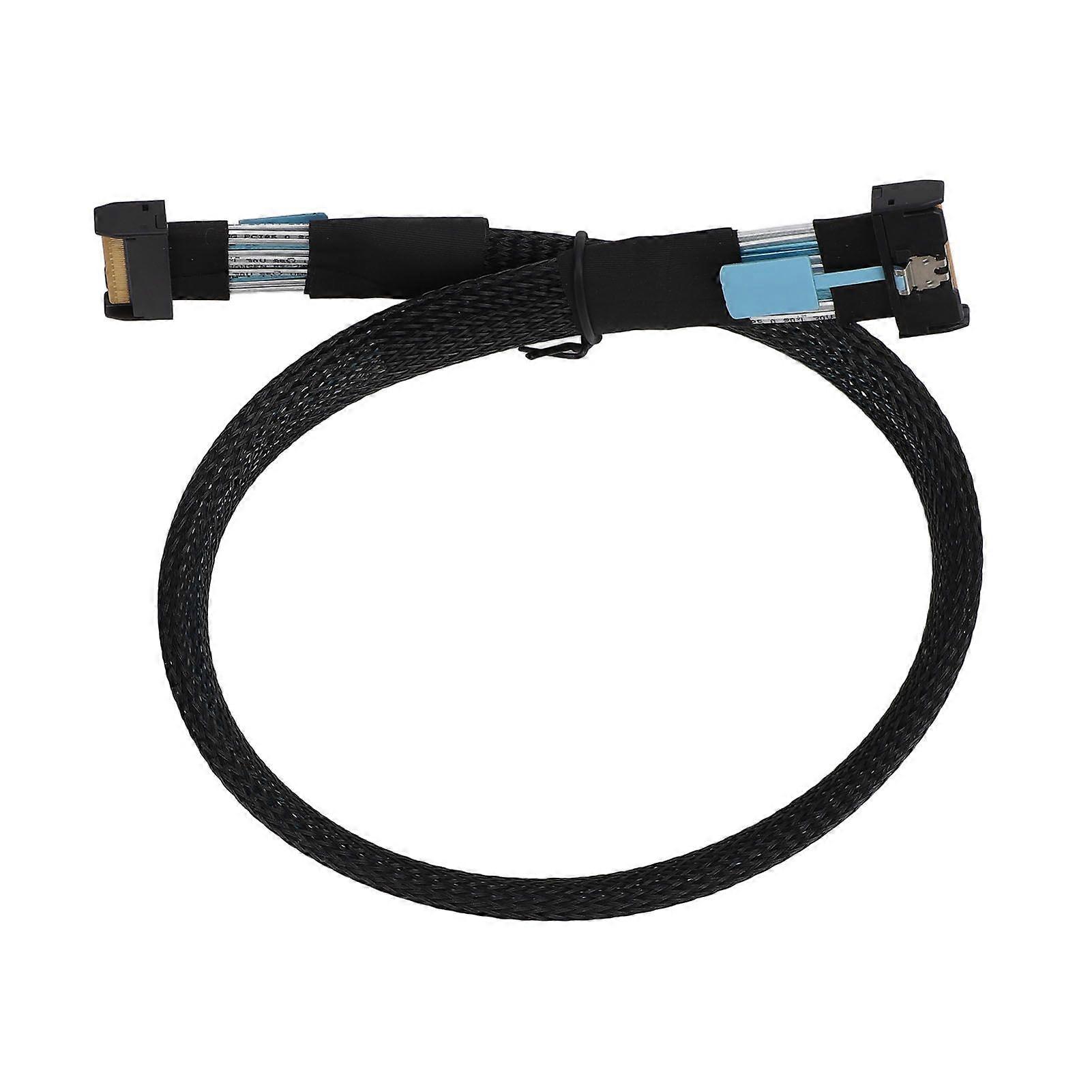 MCIO 8i to MCIO 8i Cable Professional PCIE 5.0 74Pin Cable High Speed 32 GT/s MCIO X8 to MCIO X8 Cable for Servers Data Centers 19.7in