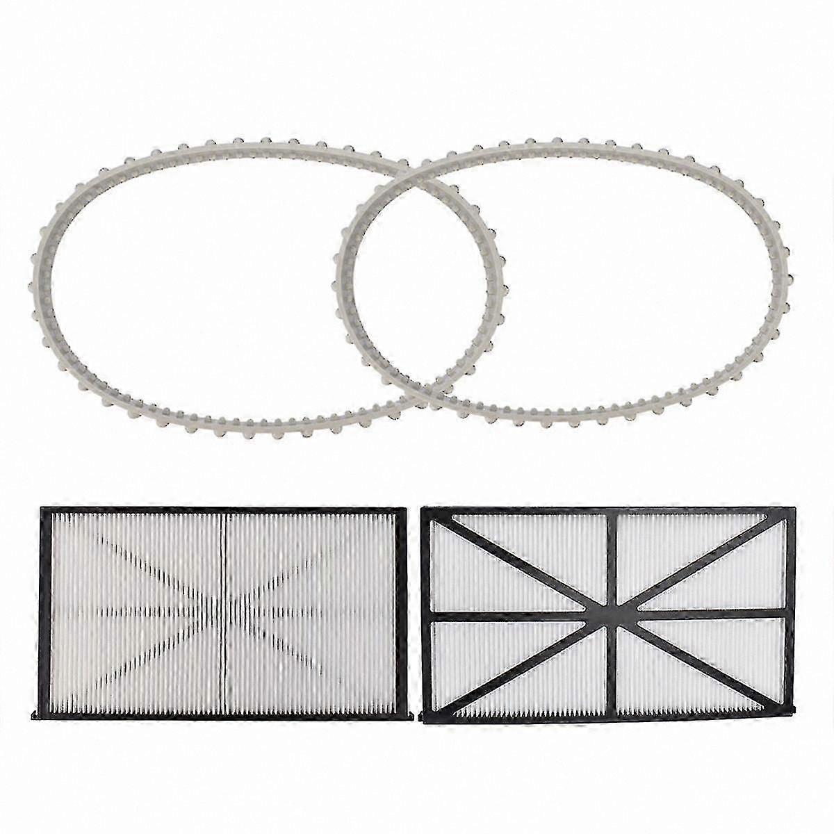 Replacement Filter Cartridges and Drive Belt Compatible with Multiple Pool Cleaner Models Including Aquavac, Tiger Shark, and SharkVac RC9950