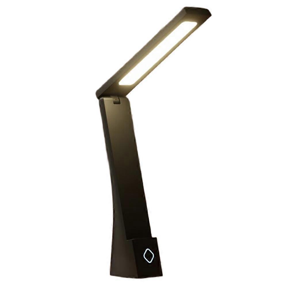 LED Eye Protection Children'S Reading and Writing Desk, Rechargeable and Plug-In, Foldable Learning Desk Lamp Black