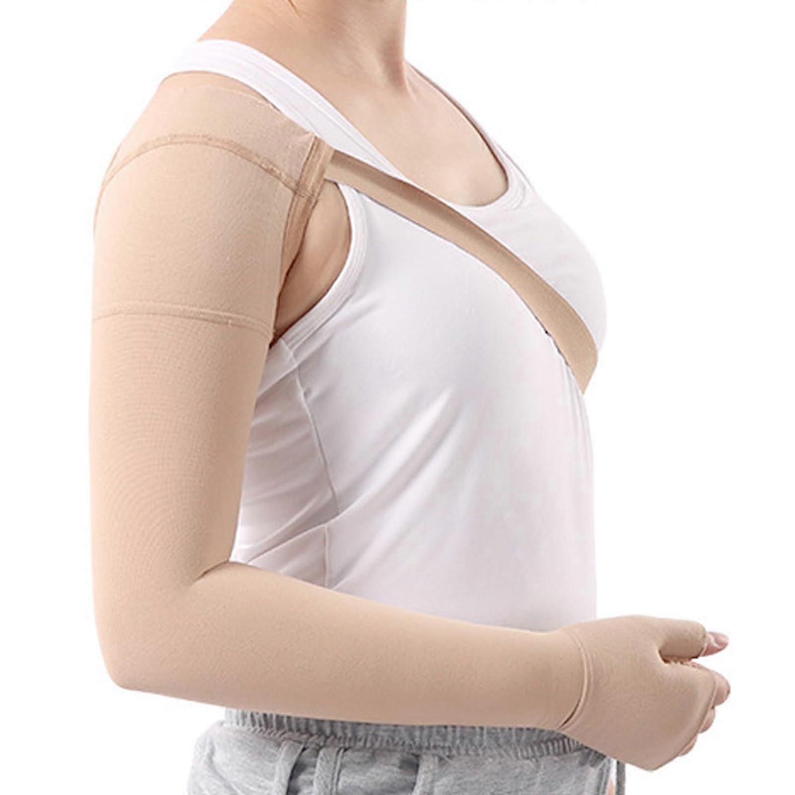 Arm Compression Sleeve With Shoulder Belt For Pain Relief, Swelling Reduction, Post Surgery Recovery