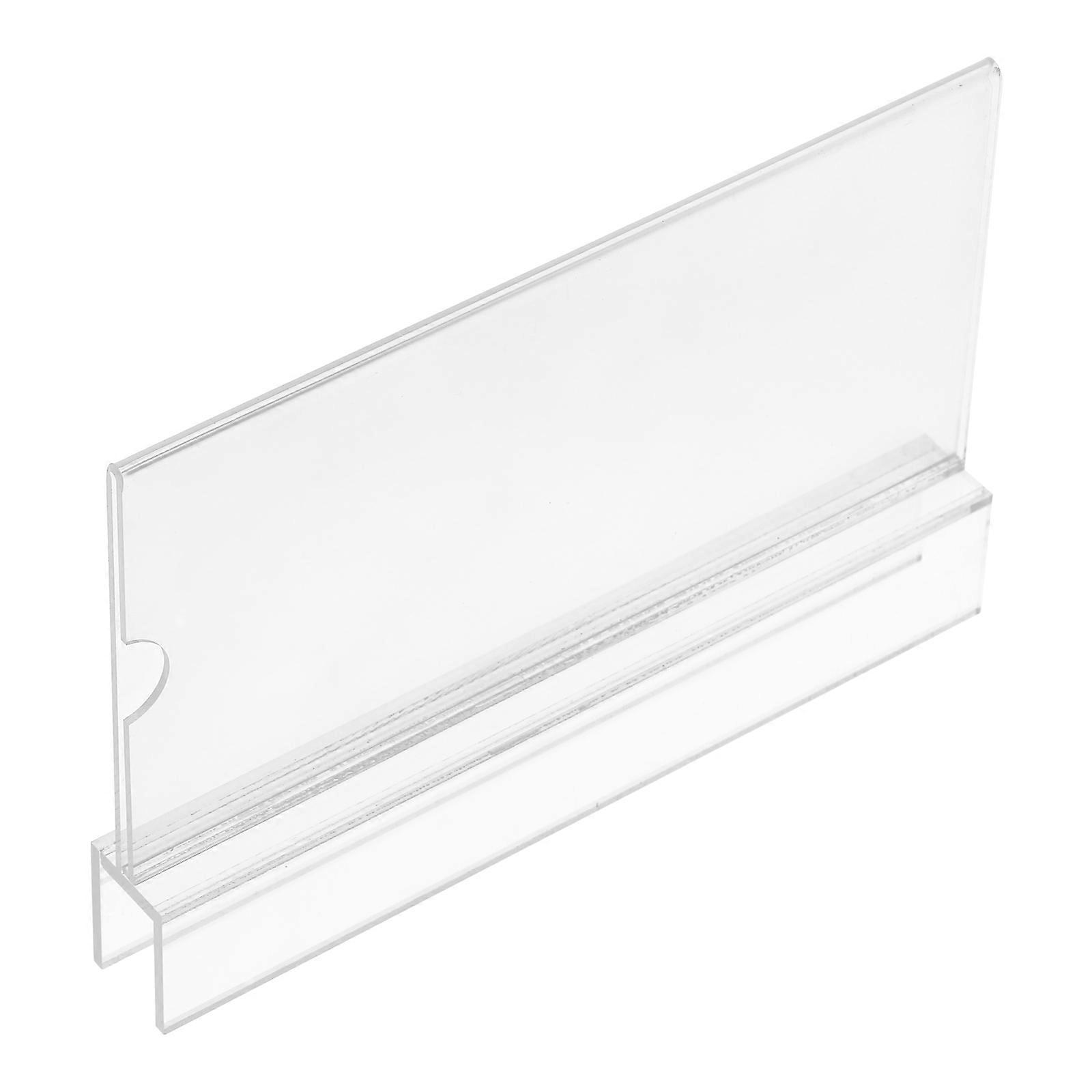 Transparent Acrylic Name Tag Holder for Desk Use with 3Pcs Pack