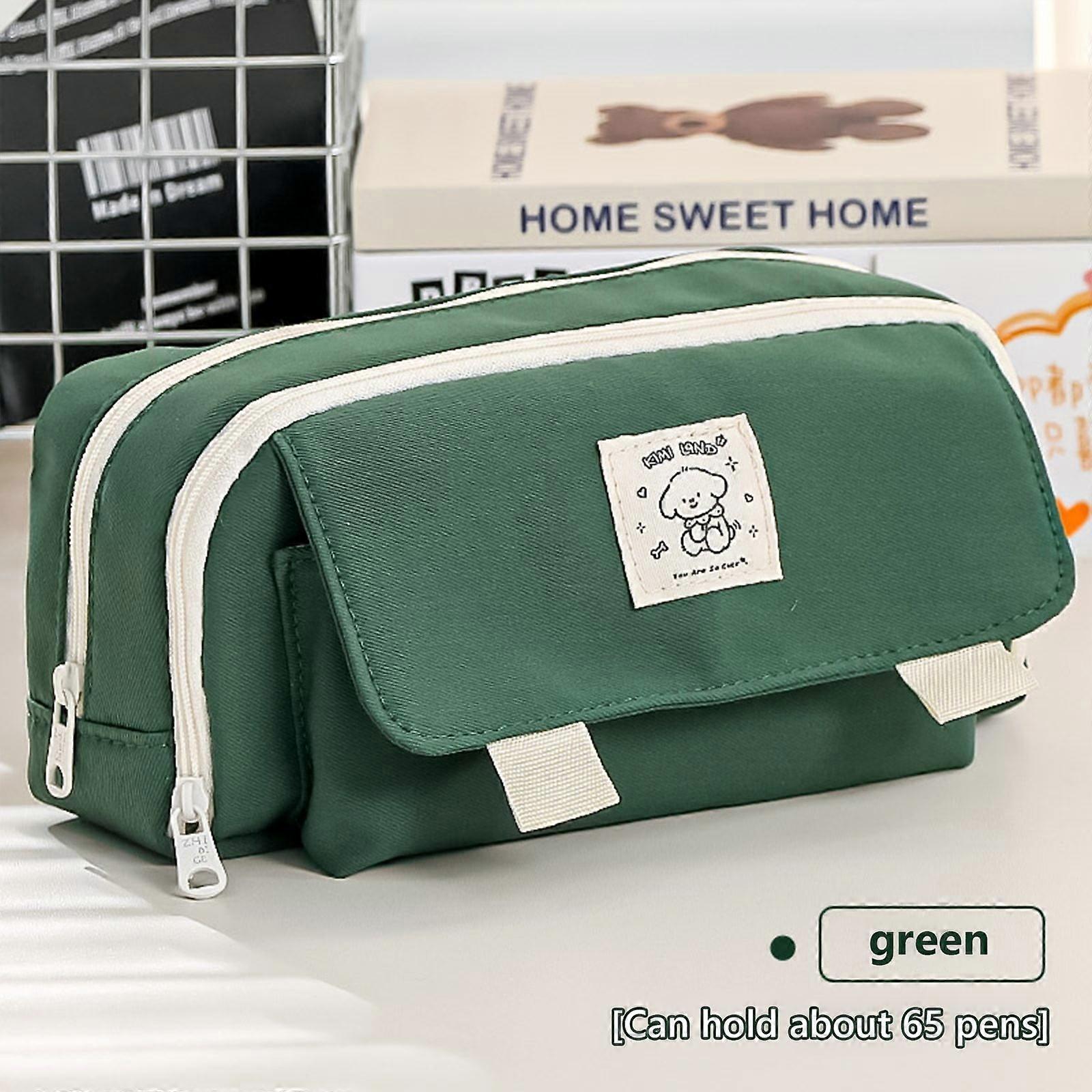 Yonrjhukm New Multi Color Large Capacity Student and Office Stationery Bag