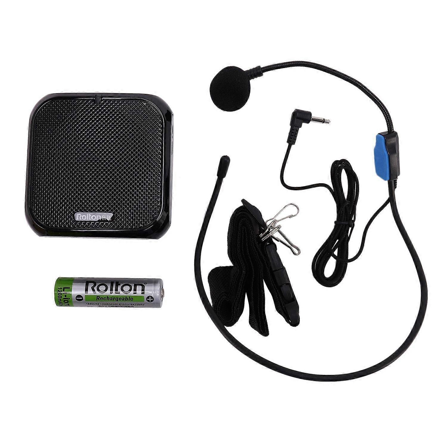 K400 Portable Voice Amplifier Amplifier with Line Microphone Speaker FM Radio MP3 Teacher Training