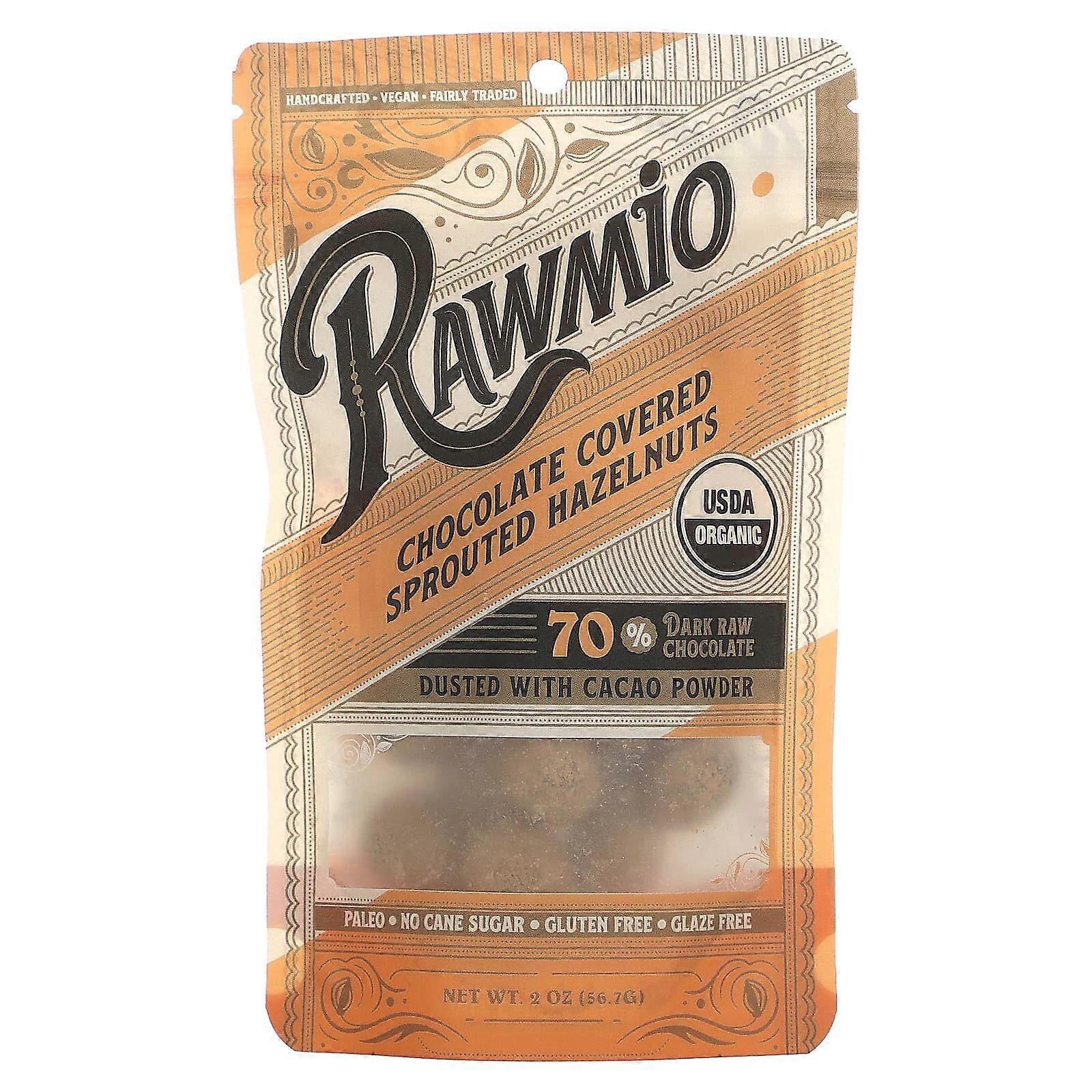 Chocolate Covered Sprouted Hazelnuts, 2 oz (56.7 g)