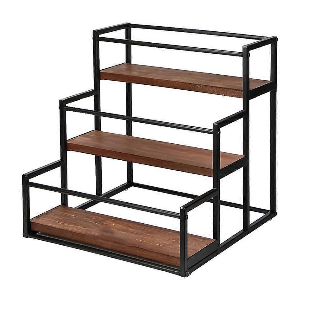 Coffee Syrup Rack 3-Storey Storage Rack Wine Rack Kitchen Seasoning
