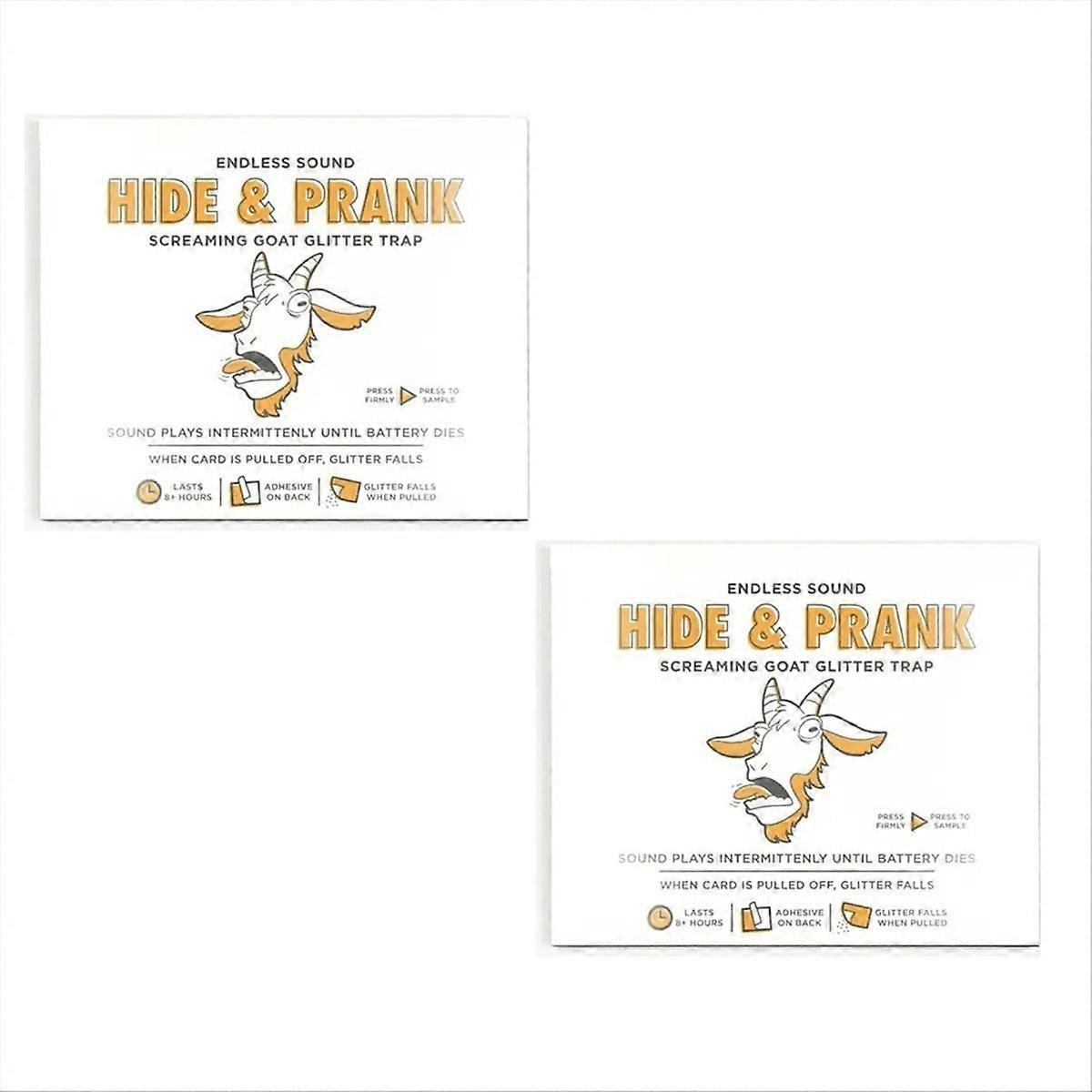 2Pcs Intermittent Goat Glitter Trap Prank Goat Glitter Trap