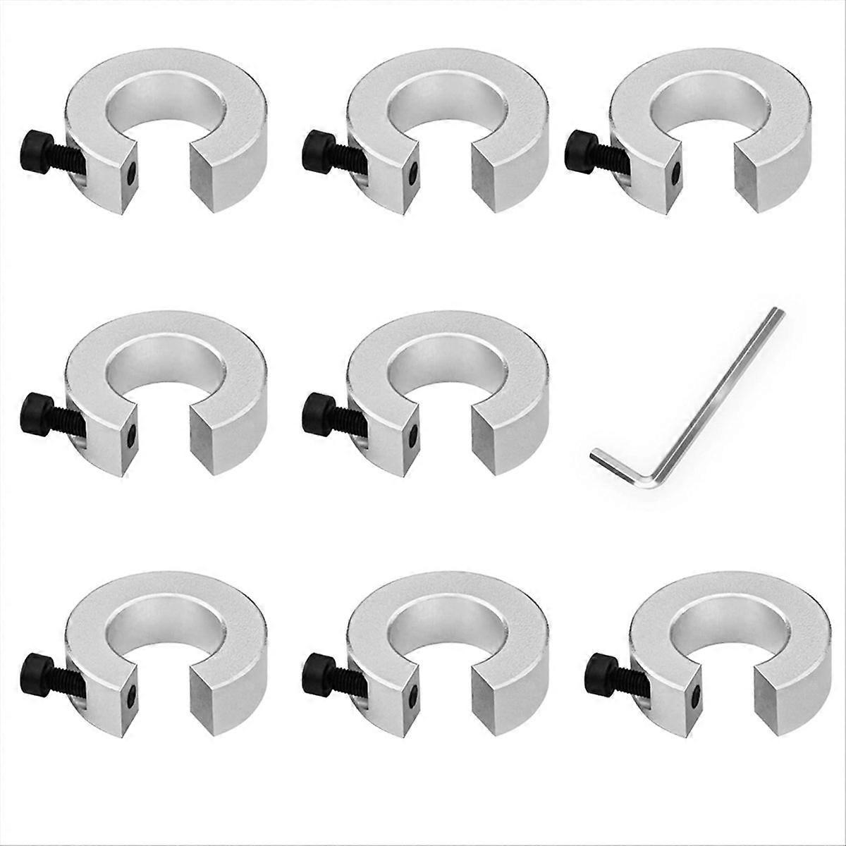 8Pcs SBR20 Linear Rail Stop Collars Aluminum Alloy