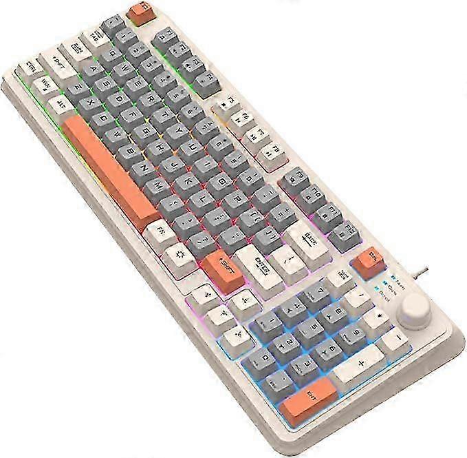 PC Gamings Keyboards Mechanical | Computer Keyboards 94-Key Mechanical Keyboard | K82 Wired Keyboard Glowing 94-Key Mechanical Keyboard For Game Lover