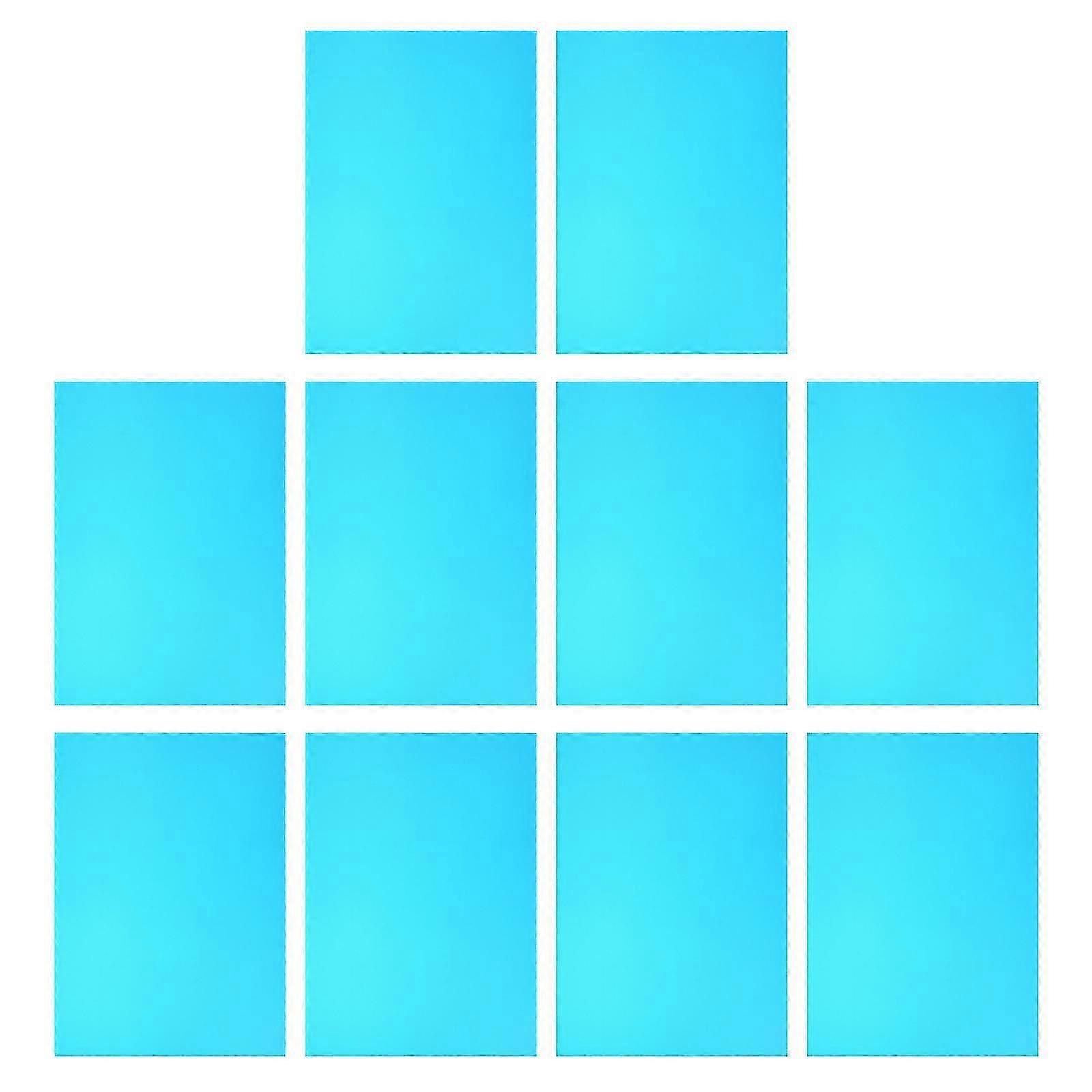 Gel Light Filter Transparent Color Film Sheets for Photo Studio LED Blue Rectangular 10Set