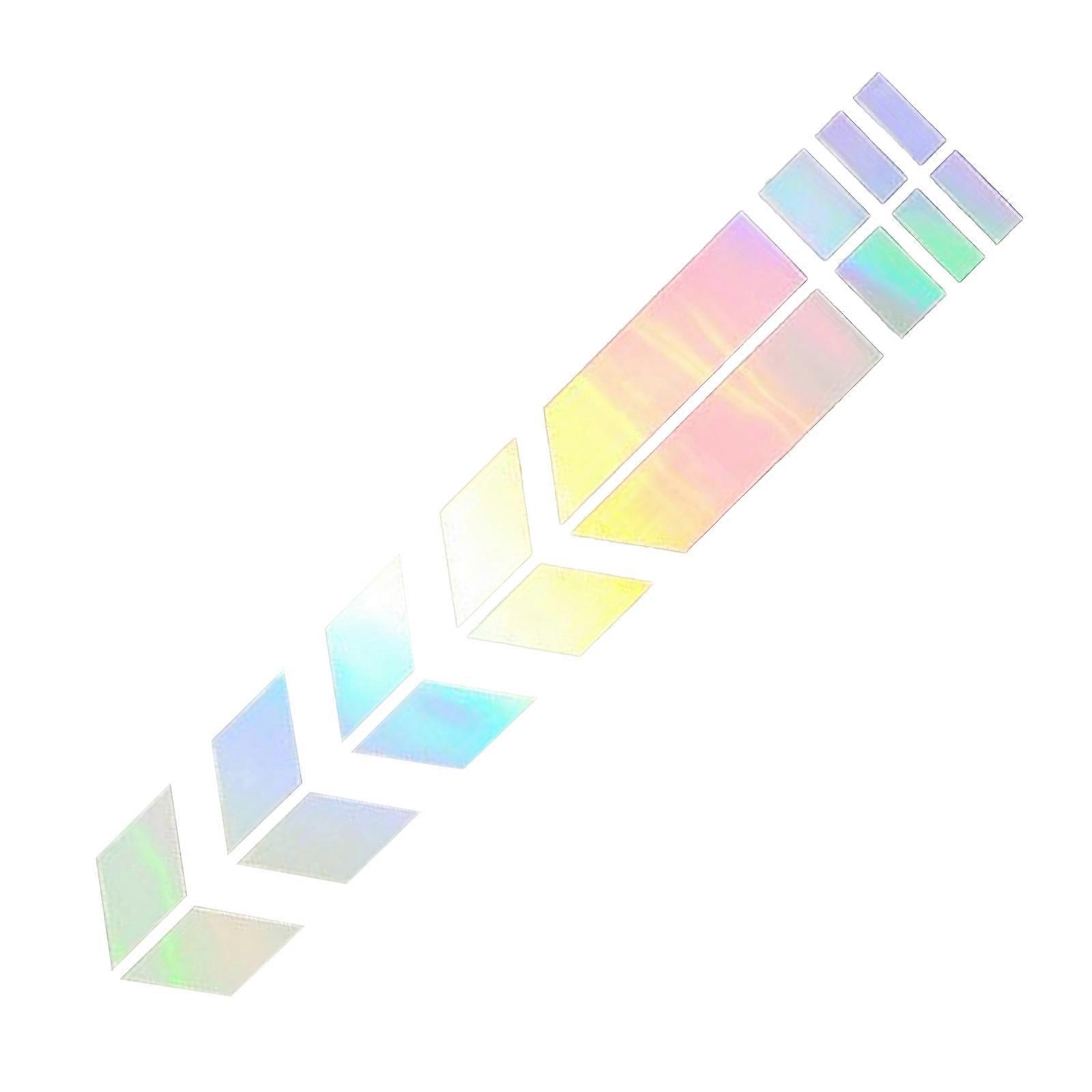 Waterproof Warning Reflective Tape Universal Motorcycle Mudguard Stripe Sticker Scooter Mudguard Decals Graphics  Colorful laser