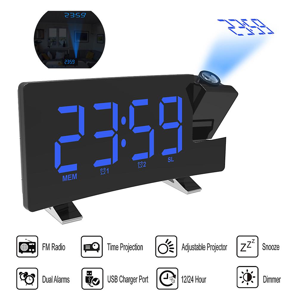 Clock Multifuctional Projection Fm Radio Alarm Clock
