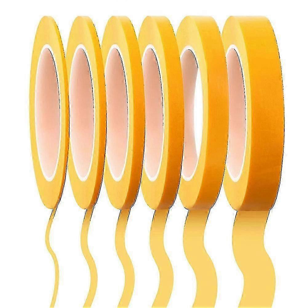 6ロールファインラインテープ1 / 16,7 / 10,1 / 8,1 / 4,1 / 2,3 / 4インチx 55ヤード、ファインラインマスキングテープ、画家aut-dt