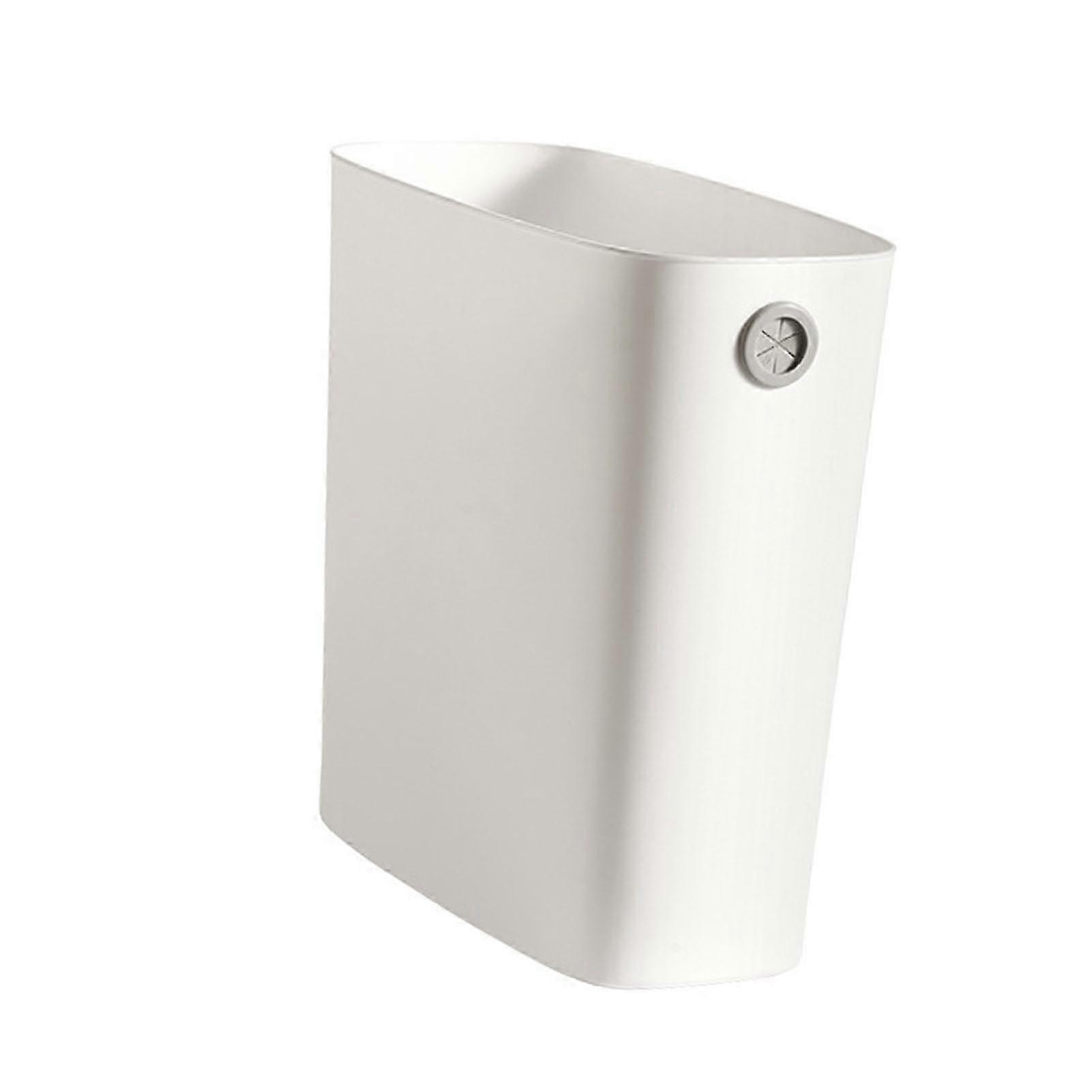 Large Capacity Plastic Trash Bin compatible with Bathroom, Bedroom, Kitchen & Office