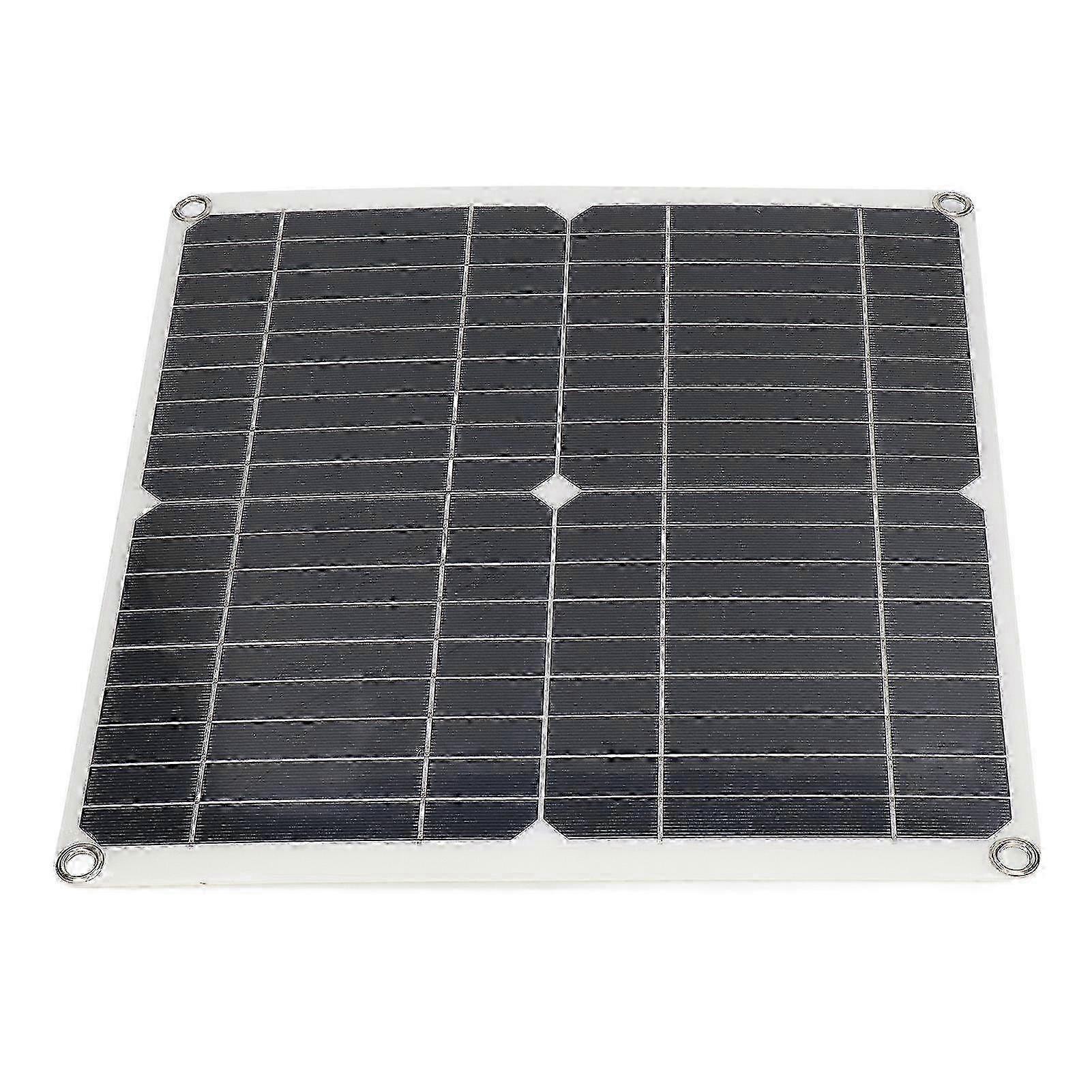 Solar Panel Kit Mono Intelligent Protection Flexible Solar Panel with 100A Controller for Off Grid System 25W 15V