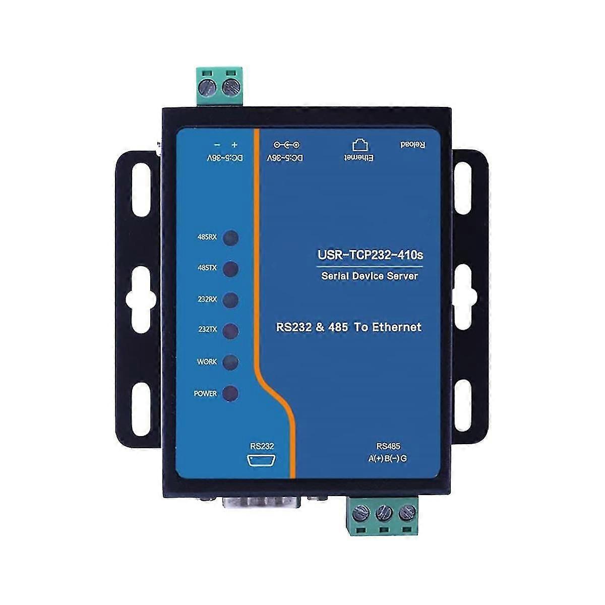 Serveur série de qualité industrielle Rs485 Modbus Rtu To Ethernet Dual Serial To Ethernet Network Port Tc