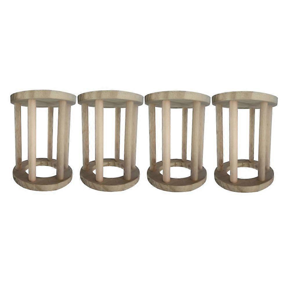 4x Hay Bunny Wooden Feeder For Hay