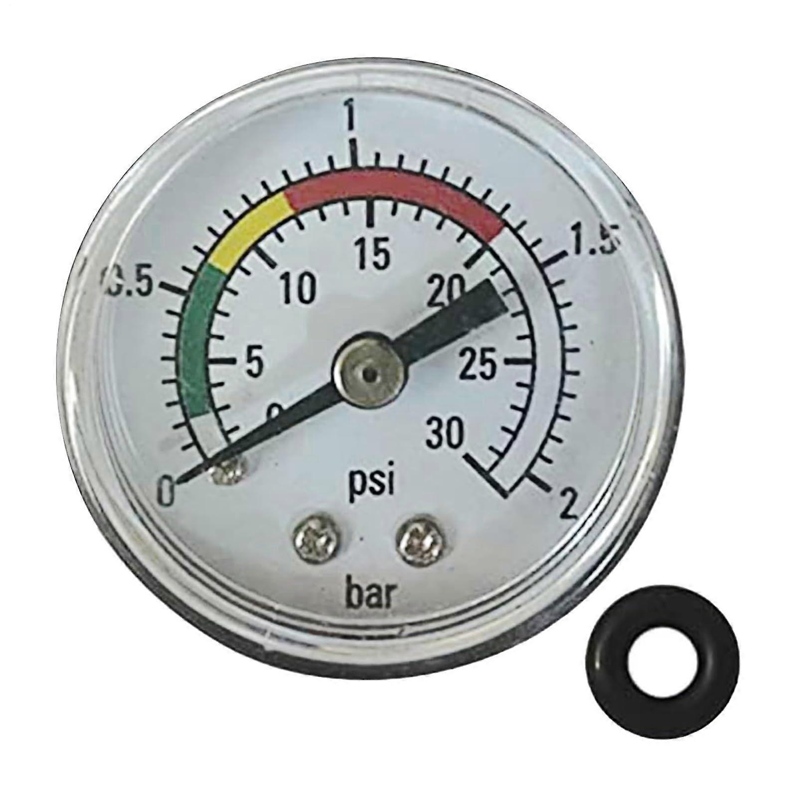 Sand Filter Pressure Gauge HeavyDuty Pump Tester, 4.5x4.5cm, RustResistant Part, Easy Install, Homeowners & Commercial Pools