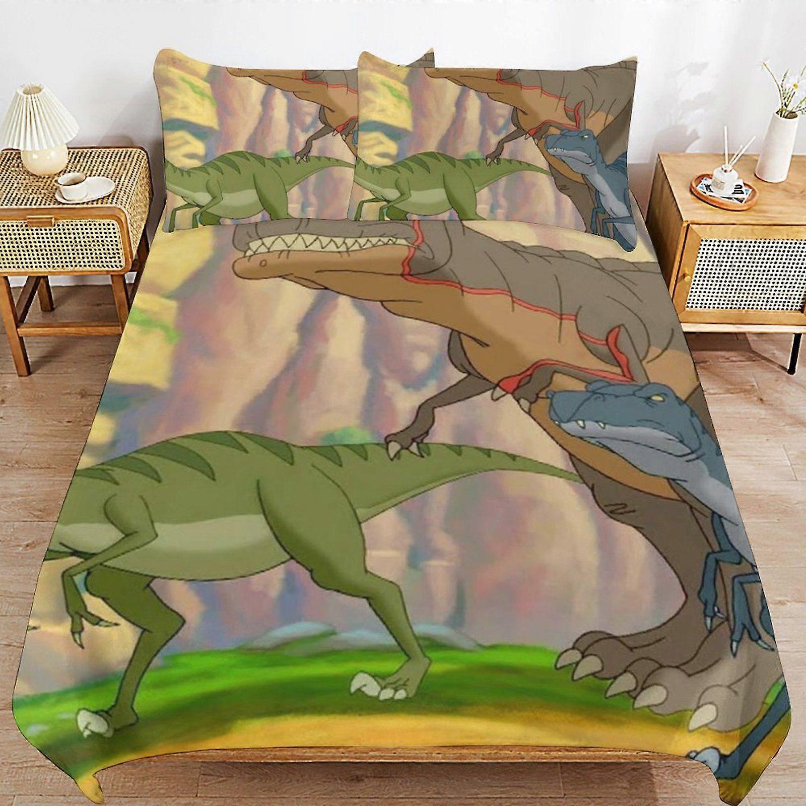 E208 Land Before Time Light Feel Soft Touch Consistent Fabric Smooth Sleep Layer Duvet Cover Sets Comfort Kit F208