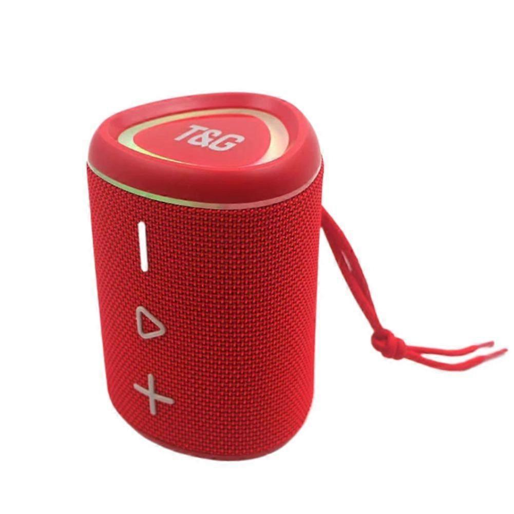 Compact 10W Mini Steel Cannon Bluetooth Speaker with FM Radio USB Playback and Colorful LED Light