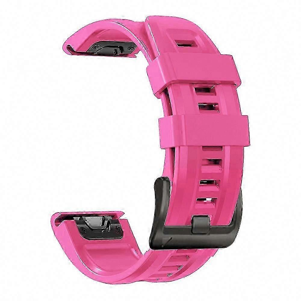 26mm Silicone Strap For Garmin Fenix 6X, Fenix 5X, Fenix 7X, Compatible Replacement Band