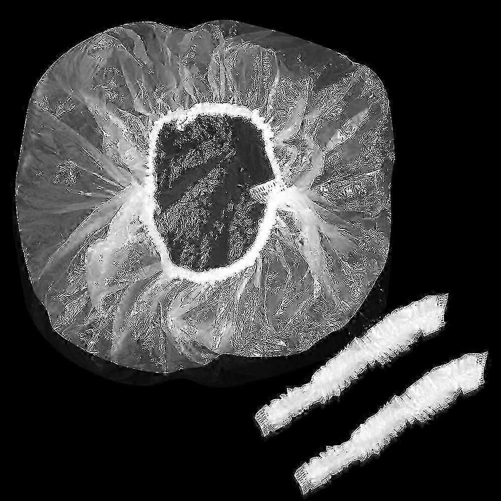 disposable headgear 100 pcs waterproof shower cap salon