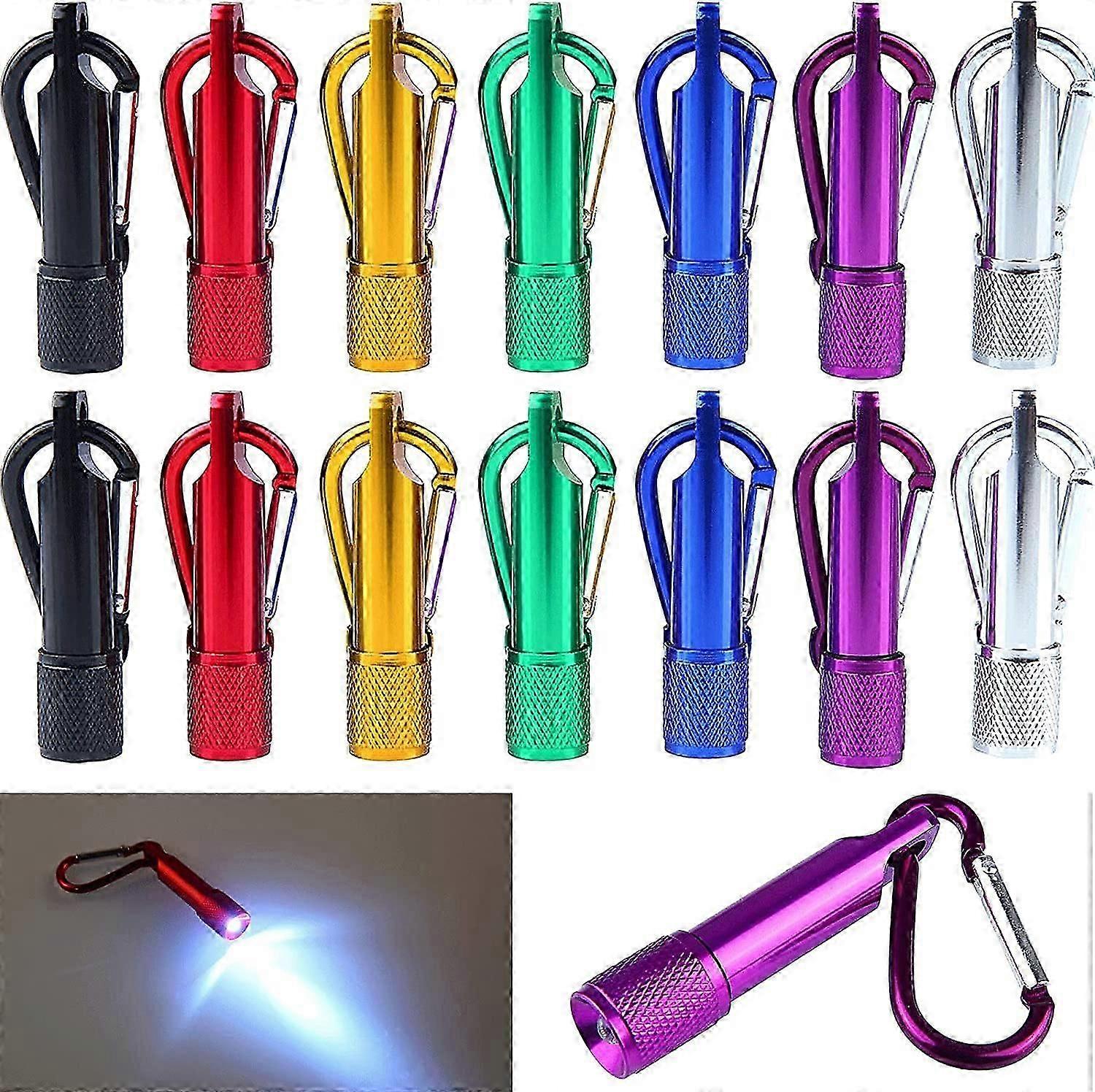 LED Flashlight Mini Torch Keyring Torch Mini Pocket Torch Small Torches Small Torch Light with Batteries Included for Camping Hiking Traveling Cycling